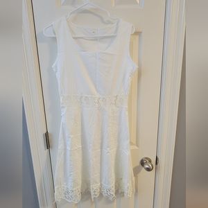 White lace summer dress size medium